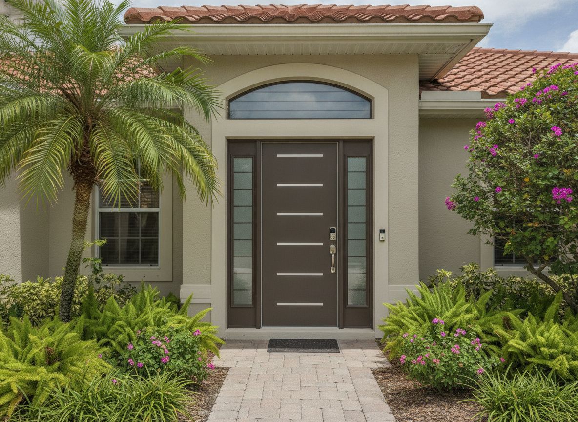 Entry door installation, illustrative example