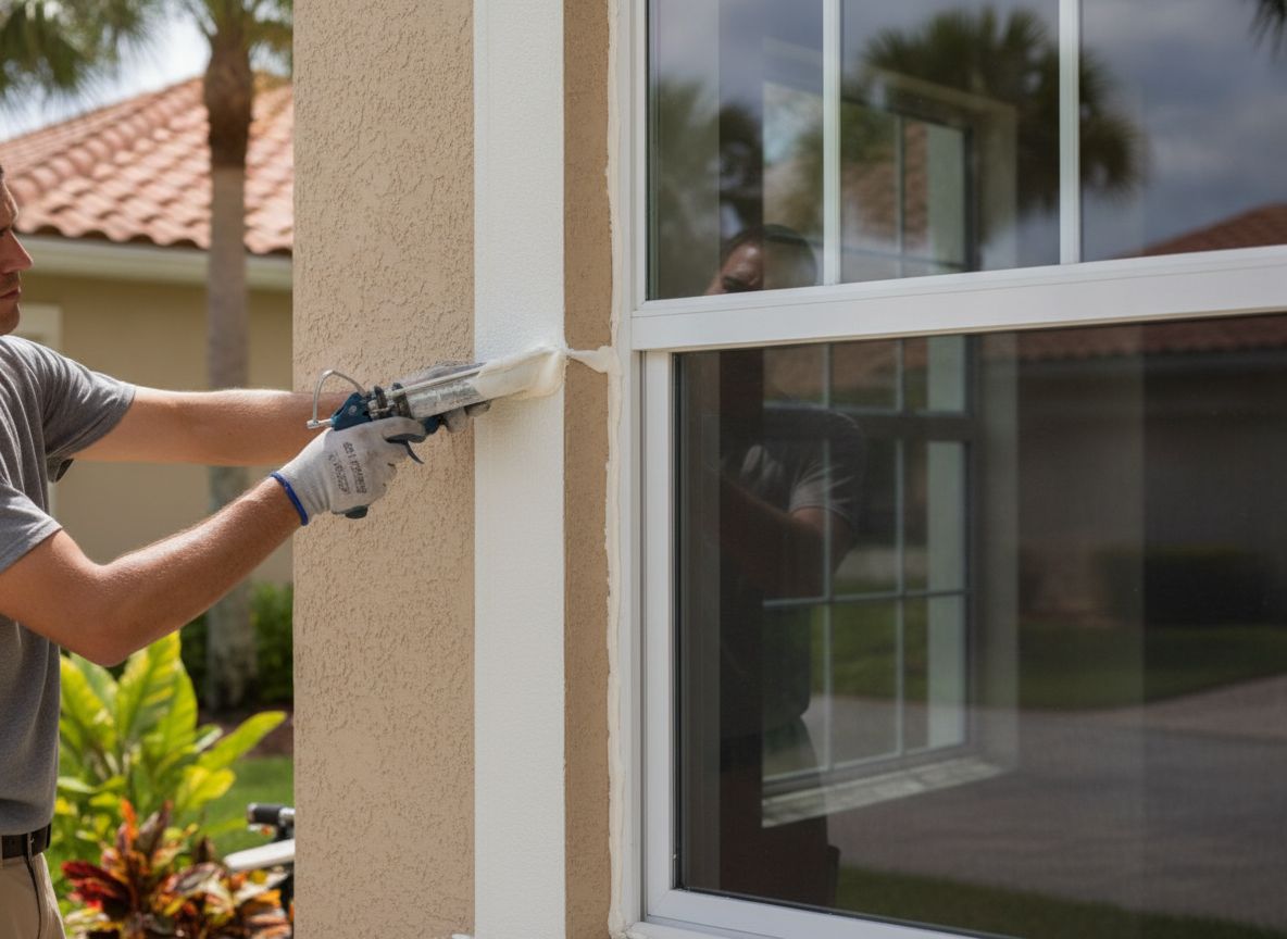 Sealing a new impact window frame